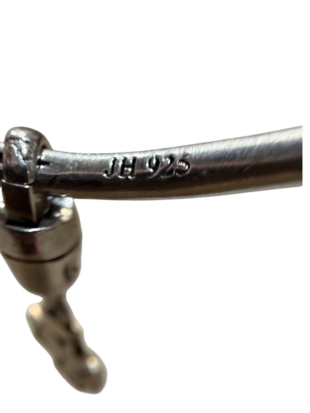 John Hardy Bamboo Kali Cross Charm Bangle Bracelet Sterling Silver 925 - Picture 3 of 12